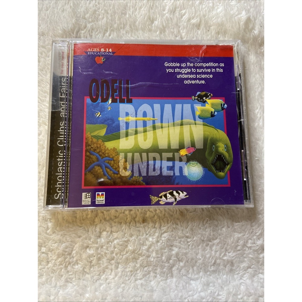 Odell Down Under‎ PC CD ROM 1995  SoftKey Int'l Great Barrier Reef Children Game